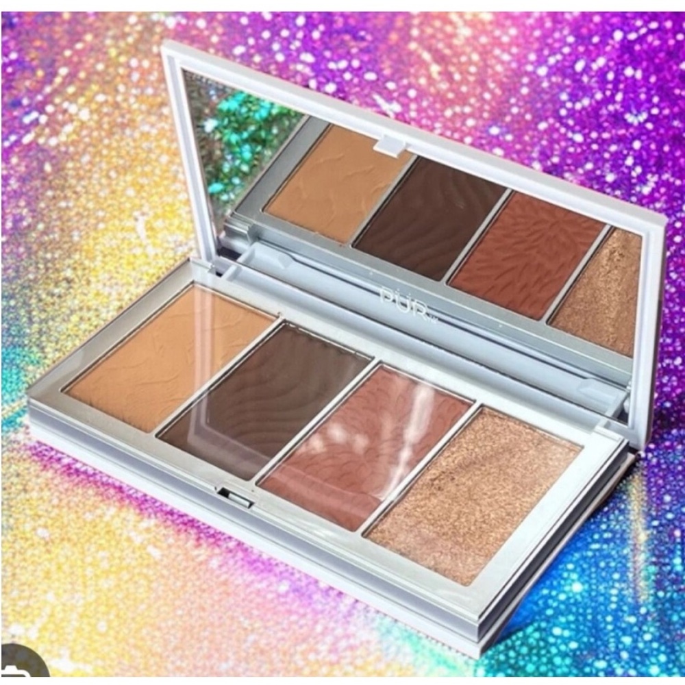 Pur face  Palette with Brown and Gold Shades